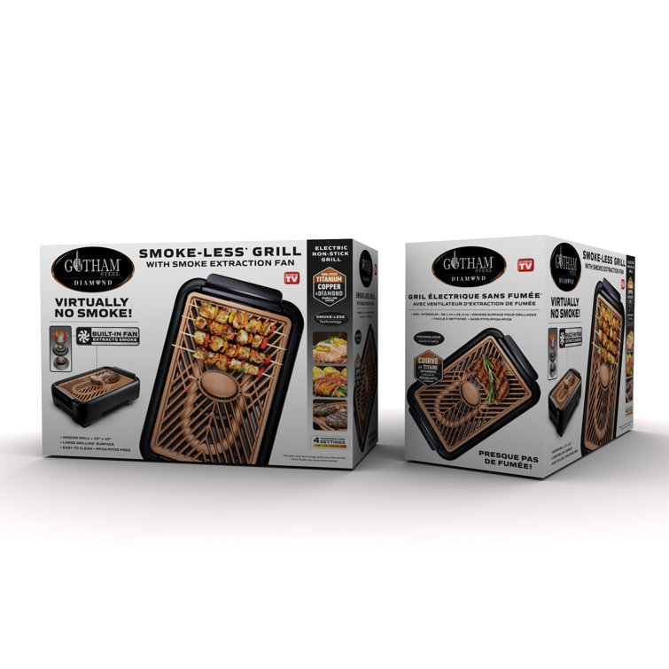 Gotham Steel Nonstick Smokeless Countertop Electric Grill & Reviews